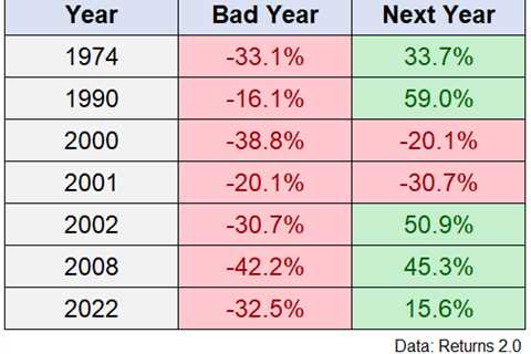 What Happens After a Bad Year in the Stock Market?